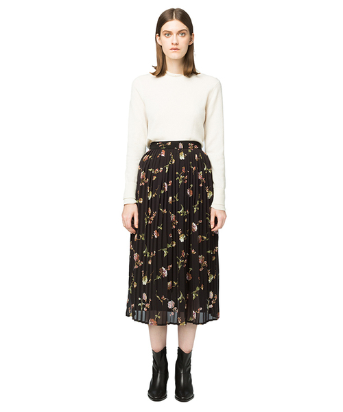 CLANE（クラネ）の「FALL FLOWER PLEATS SKIRT（スカート）」 - WEAR