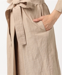 ENFOLD（エンフォルド）の「Paper Linen ノーカラーコート