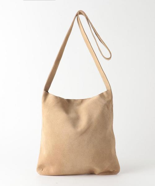 green label relaxing（グリーンレーベルリラクシング）の「BC GLR SUEDE/LT ショルダーバッグ ◆（ショルダーバッグ・メンズ・ベージュ/ダークブラウン/ネイビー・FREE）」の2枚目の写真