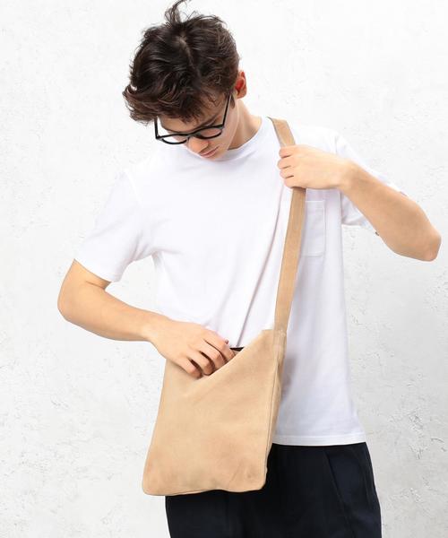 green label relaxing（グリーンレーベルリラクシング）の「BC GLR SUEDE/LT ショルダーバッグ ◆（ショルダーバッグ・メンズ・ベージュ/ダークブラウン/ネイビー・FREE）」の11枚目の写真