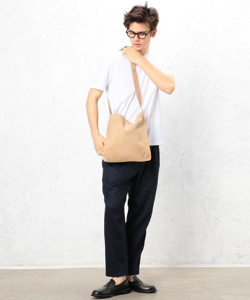 green label relaxing（グリーンレーベルリラクシング）の「BC GLR SUEDE/LT ショルダーバッグ ◆（ショルダーバッグ・メンズ・ベージュ/ダークブラウン/ネイビー・FREE）」の9枚目の写真
