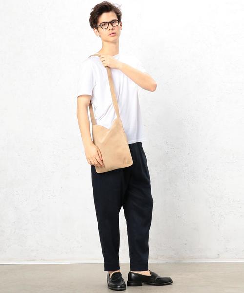 green label relaxing（グリーンレーベルリラクシング）の「BC GLR SUEDE/LT ショルダーバッグ ◆（ショルダーバッグ・メンズ・ベージュ/ダークブラウン/ネイビー・FREE）」の10枚目の写真