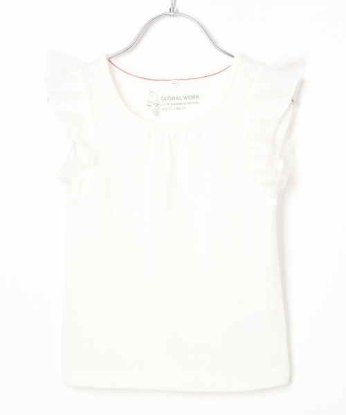 GLOBAL WORK(グローバルワーク)の「【キッズ】チュールソデTシャツ半袖/756647(Tシャツ/カットソー・キッズ・その他1/ネイビー/ホワイト/ライトグリーン・SMALL/LARGE/XX-LARGE/X-LARGE/MEDIUM)」の15枚目の写真