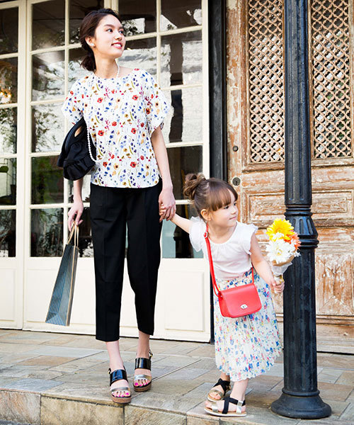 GLOBAL WORK(グローバルワーク)の「【キッズ】チュールソデTシャツ半袖/756647(Tシャツ/カットソー・キッズ・その他1/ネイビー/ホワイト/ライトグリーン・SMALL/LARGE/XX-LARGE/X-LARGE/MEDIUM)」の12枚目の写真