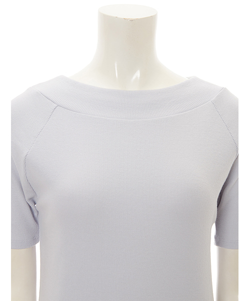 Color(カラー)の「テレコカットソー(Tシャツ/カットソー・レディース・ホワイト/ネイビー/ベビーピンク/サックスブルー・MEDIUM)」の8枚目の写真