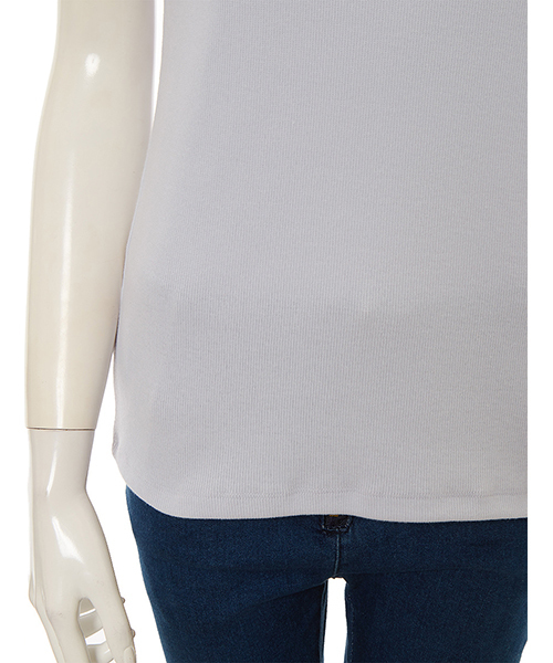 Color(カラー)の「テレコカットソー(Tシャツ/カットソー・レディース・ホワイト/ネイビー/ベビーピンク/サックスブルー・MEDIUM)」の9枚目の写真