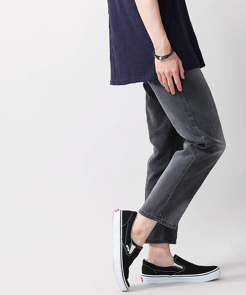 WEGO（ウィゴー）の「WEGO/エアデニムリメイクスリムパンツ（デニムパンツ・メンズ・ブラック/インディゴブルー・LARGE/MEDIUM）」の17枚目の写真