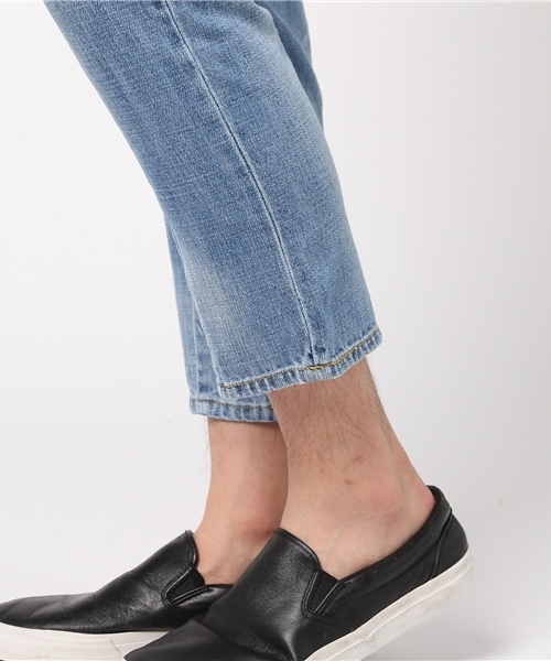 WEGO（ウィゴー）の「WEGO/エアデニムリメイクスリムパンツ（デニムパンツ・メンズ・ブラック/インディゴブルー・LARGE/MEDIUM）」の9枚目の写真