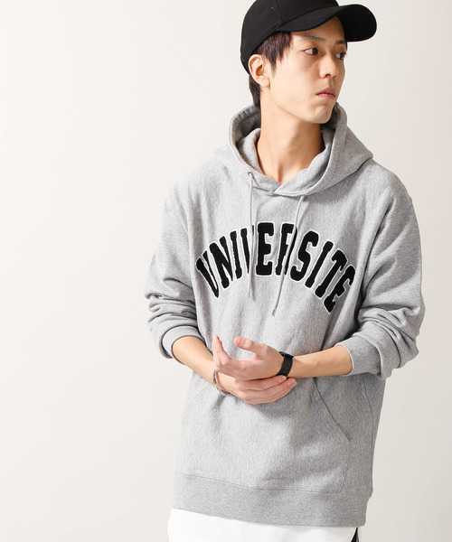 WEGO(ウィゴー)の「WEGO/サガラワッペンロゴパーカー(パーカー・メンズ・ブラック/ホワイト/ワイン/杢グレー・LARGE/MEDIUM)」の1枚目の写真