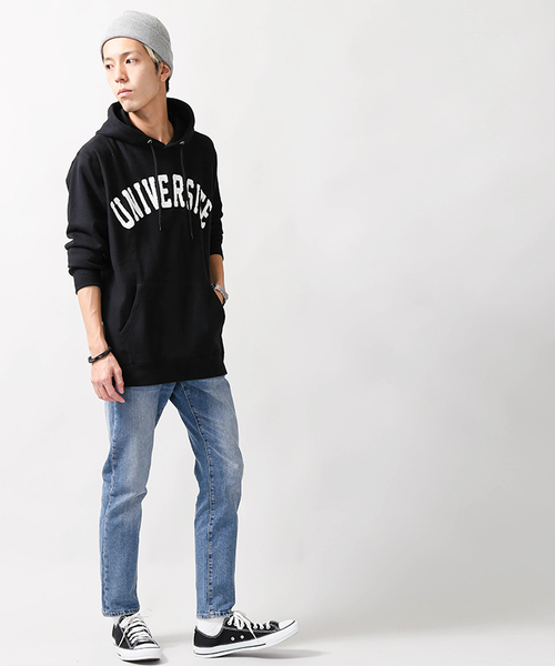 WEGO(ウィゴー)の「WEGO/サガラワッペンロゴパーカー(パーカー・メンズ・ブラック/ホワイト/ワイン/杢グレー・LARGE/MEDIUM)」の9枚目の写真