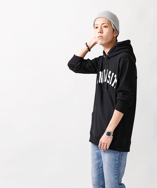WEGO(ウィゴー)の「WEGO/サガラワッペンロゴパーカー(パーカー・メンズ・ブラック/ホワイト/ワイン/杢グレー・LARGE/MEDIUM)」の10枚目の写真