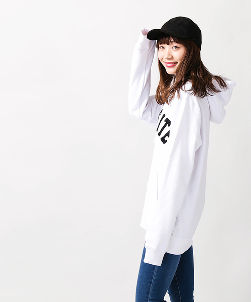 WEGO(ウィゴー)の「WEGO/サガラワッペンロゴパーカー(パーカー・メンズ・ブラック/ホワイト/ワイン/杢グレー・LARGE/MEDIUM)」の13枚目の写真