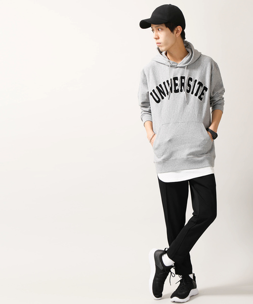 WEGO(ウィゴー)の「WEGO/サガラワッペンロゴパーカー(パーカー・メンズ・ブラック/ホワイト/ワイン/杢グレー・LARGE/MEDIUM)」の22枚目の写真