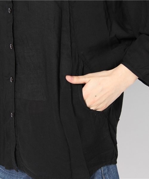 LB-03（エルビー・ゼロスリー）の「ドルマンシャツ（シャツ/ブラウス・レディース・ホワイト系/ブラック系/ピンク系3・FREE）」の9枚目の写真