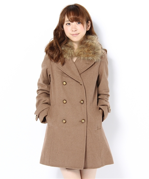 mystic（ミスティック）の「メルトンPコート(ラクーンファーツキ