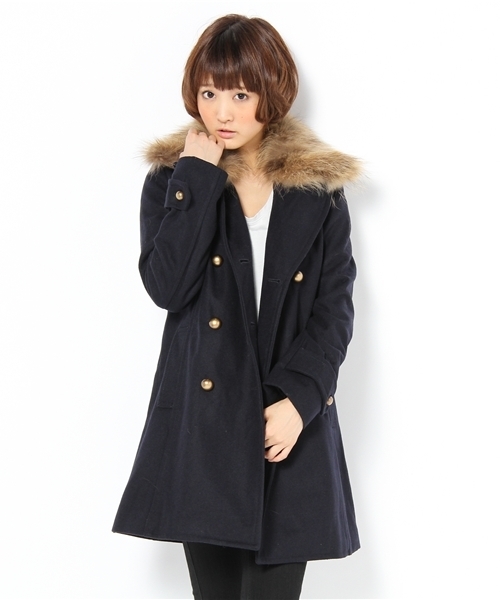 mystic（ミスティック）の「メルトンPコート(ラクーンファーツキ