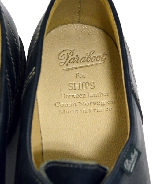 SHIPS(シップス)の「Paraboot: SHIPS別注 “HORWEEN”ネイビー/クロムエクセル MORZINE■(ブーツ・メンズ・ネイビー・6.5/8.5/8/9/7/7.5)」の8枚目の写真
