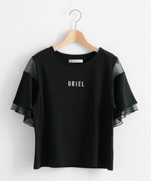 MAJESTIC LEGON | チュール使いロゴT(Tシャツ/カットソー)