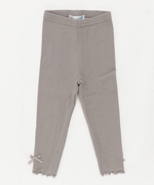 Catherine Cottage(キャサリンコテージ)の「メロウフリルリブレギンス(レギンス/スパッツ・キッズ・チャコールグレー/ブラック/ネイビー/ブラウン/アイボリー/杢グレー/ベージュ系その他/ライラック/グレー/ピンク/サンドグレー/グリーン/オリーブ/モスグリーン/マスタード/グレイッシュブルー・90/100/110/120/130/140)」の5枚目の写真