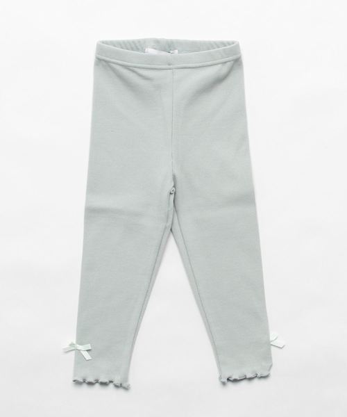 Catherine Cottage(キャサリンコテージ)の「メロウフリルリブレギンス(レギンス/スパッツ・キッズ・チャコールグレー/ブラック/ネイビー/ブラウン/アイボリー/杢グレー/ベージュ系その他/ライラック/グレー/ピンク/サンドグレー/グリーン/オリーブ/モスグリーン/マスタード/グレイッシュブルー・90/100/110/120/130/140)」の10枚目の写真