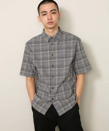 DEVEAUX チェック半袖シャツ