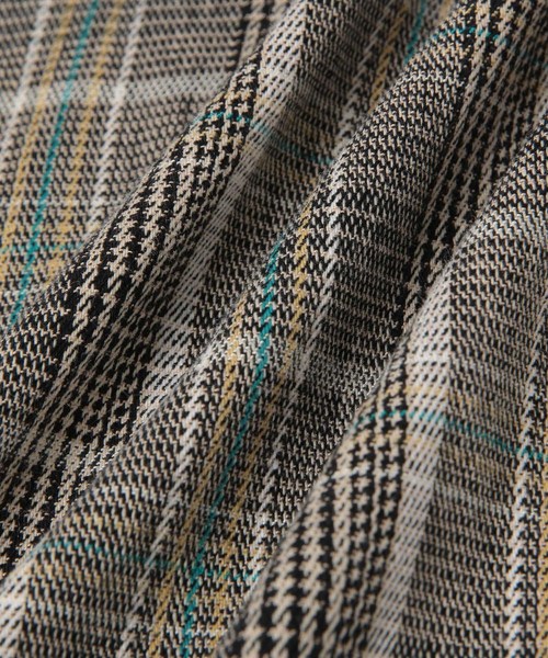 ADAM ET ROPE'（アダムエロペ）の「DEVEAUX チェック半袖シャツ（シャツ/ブラウス・メンズ・ベージュ/グレー・M/L）」の8枚目の写真