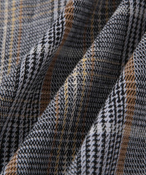 ADAM ET ROPE'（アダムエロペ）の「DEVEAUX チェック半袖シャツ（シャツ/ブラウス・メンズ・ベージュ/グレー・M/L）」の7枚目の写真