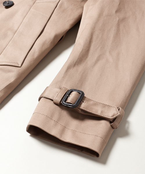 NANO universe（ナノユニバース）の「ロングダブルトレンチコート（トレンチコート・メンズ・ブラック/ベージュ/カーキ・SMALL/MEDIUM/LARGE）」の13枚目の写真