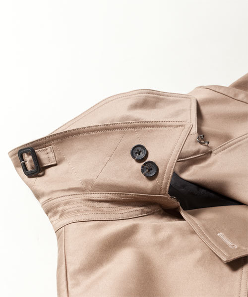 NANO universe（ナノユニバース）の「ロングダブルトレンチコート（トレンチコート・メンズ・ブラック/ベージュ/カーキ・SMALL/MEDIUM/LARGE）」の18枚目の写真