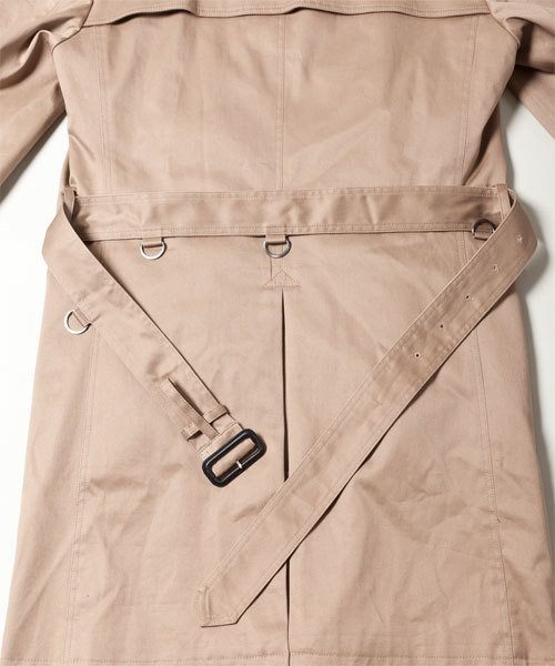 NANO universe（ナノユニバース）の「ロングダブルトレンチコート（トレンチコート・メンズ・ブラック/ベージュ/カーキ・SMALL/MEDIUM/LARGE）」の19枚目の写真