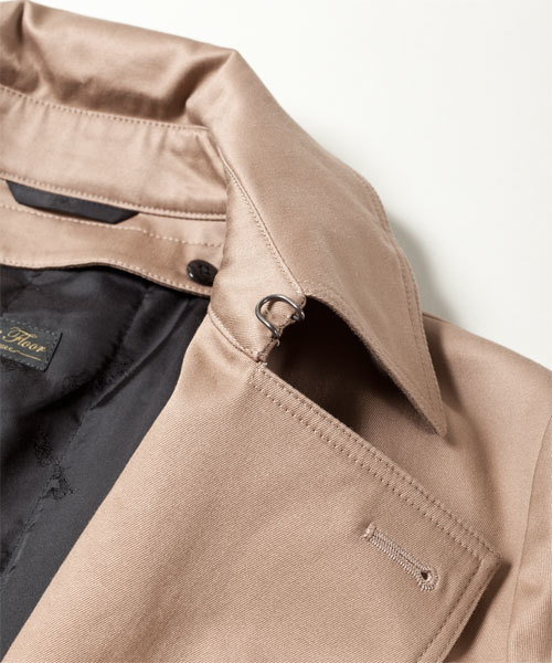 NANO universe（ナノユニバース）の「ロングダブルトレンチコート（トレンチコート・メンズ・ブラック/ベージュ/カーキ・SMALL/MEDIUM/LARGE）」の11枚目の写真