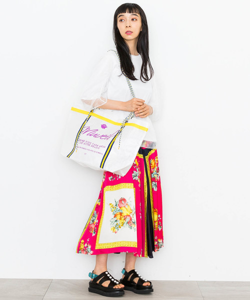 MUVEIL（ミュベール）の「【MUVEIL】トリコットレイヤードTシャツ（Tシャツ/カットソー・レディース・ホワイト/ネイビー/グレー・38/36）」の10枚目の写真