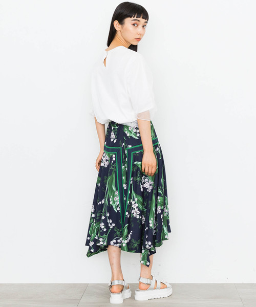 MUVEIL（ミュベール）の「【MUVEIL】トリコットレイヤードTシャツ（Tシャツ/カットソー・レディース・ホワイト/ネイビー/グレー・38/36）」の16枚目の写真