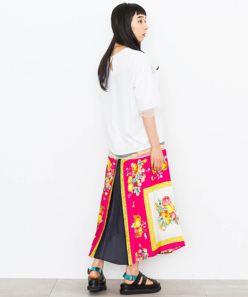 MUVEIL（ミュベール）の「【MUVEIL】トリコットレイヤードTシャツ（Tシャツ/カットソー・レディース・ホワイト/ネイビー/グレー・38/36）」の20枚目の写真