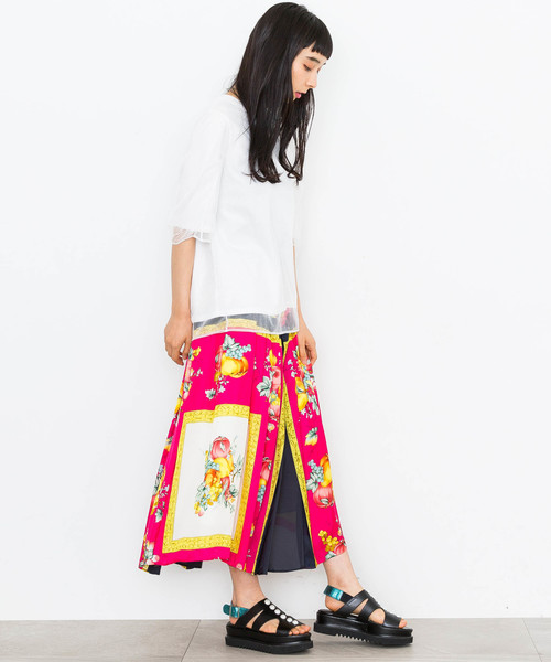 MUVEIL（ミュベール）の「【MUVEIL】トリコットレイヤードTシャツ（Tシャツ/カットソー・レディース・ホワイト/ネイビー/グレー・38/36）」の21枚目の写真