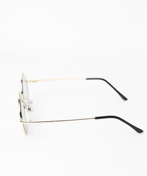 ARCHIVER（アーカイバ）の「【Sp】メタルフレーム　ラウンドデザイングラス（サングラス・レディース・ブラック/ダークブラウン/パープル/ブラウン/ピンク/シルバー/ゴールド/ブルー/グリーン/ブラック系その他/ブラック系その他2/オレンジ/ライトグレー・FREE）」の16枚目の写真