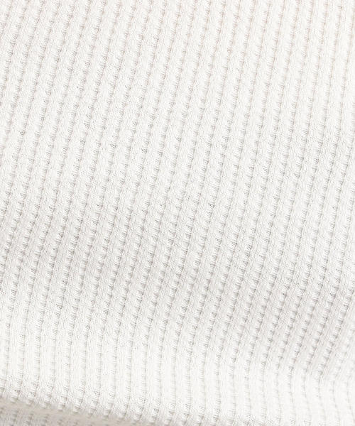 green label relaxing（グリーンレーベルリラクシング）の「SC ドライワッフル クルー カットソー LS ＜機能性 / 吸水速乾＞（Tシャツ/カットソー・メンズ・マスタード/ホワイト/ブラック/グレー/モカ・XL/XXL/L/XS/S/M）」の13枚目の写真