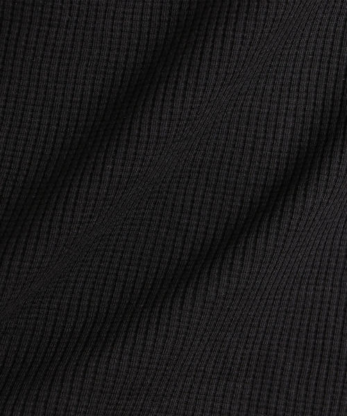 green label relaxing（グリーンレーベルリラクシング）の「SC ドライワッフル クルー カットソー LS ＜機能性 / 吸水速乾＞（Tシャツ/カットソー・メンズ・マスタード/ホワイト/ブラック/グレー/モカ・XL/XXL/L/XS/S/M）」の15枚目の写真