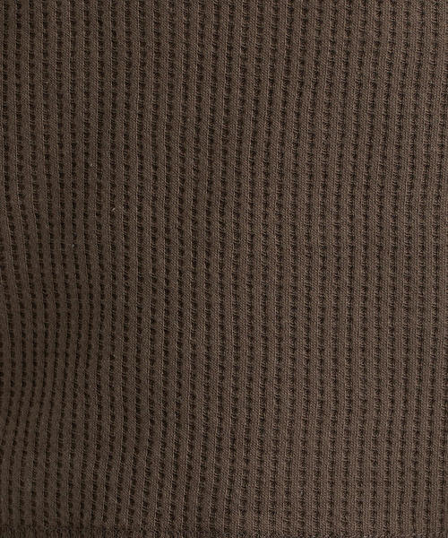 green label relaxing（グリーンレーベルリラクシング）の「SC ドライワッフル クルー カットソー LS ＜機能性 / 吸水速乾＞（Tシャツ/カットソー・メンズ・マスタード/ホワイト/ブラック/グレー/モカ・XL/XXL/L/XS/S/M）」の18枚目の写真