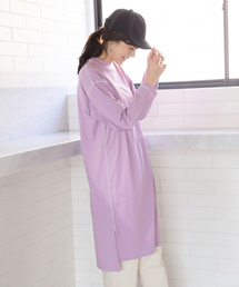 GLOBAL WORK | モックネックロングＴシャツワンピース/823630(ワンピース)