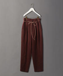 6（ロク）の「＜6(ROKU)＞LINEN PANTS BROWN/パンツ（その他パンツ