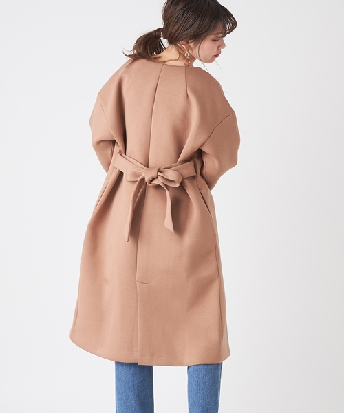 natural couture（ナチュラルクチュール）の「ノーカラーおしゃれコート（その他アウター・レディース・ライトグレー/ミント/キャメル/グレイッシュベージュ・FREE）」の19枚目の写真