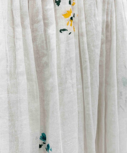 PICCIN(ピッチン)の「【WEB限定】パネルフラワーロングワンピース(ワンピース・レディース・ブラック/オフホワイト/グリーン・MEDIUM)」の22枚目の写真