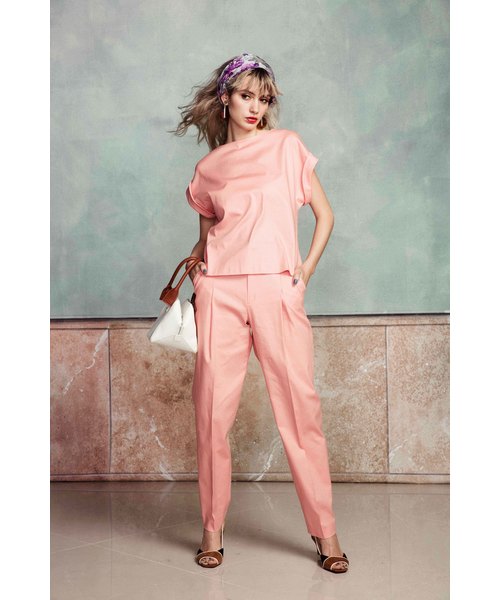 DOUBLE STANDARD CLOTHING(ダブルスタンダードクロージング)の「Sov. RIVERA dry twilパンツ(その他パンツ・レディース・ブラック/ベージュ/ピンク・38/36)」の8枚目の写真