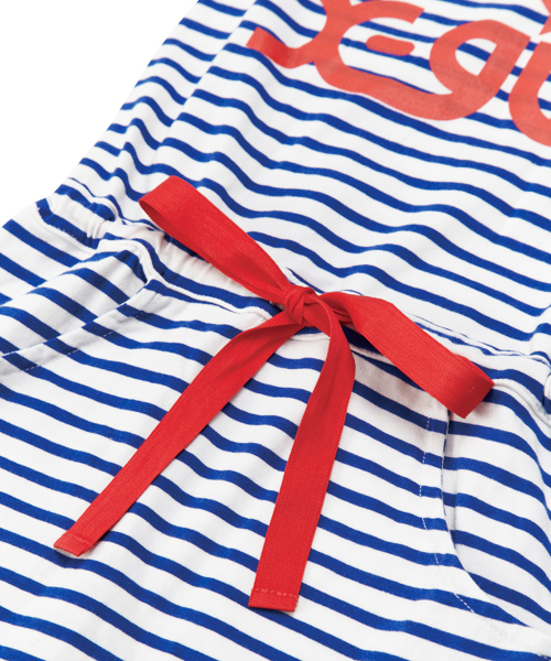 X-girl Stages（エックスガールステージス）の「BASIC DRESS LOGO(4T～7T)（ワンピース・キッズ・ネイビー/ブルー/ピンク/ブラック・7T/6T/5T/4T）」の8枚目の写真