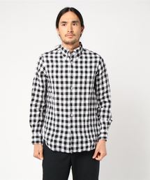 PAZZO | 【PAZZO】　Japan Made　B.D.シャツ　リネン　ギンガムチェック(シャツ/ブラウス)