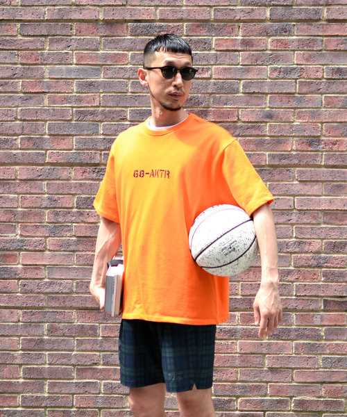 68&brothers(シックスティエイトアンドブラザーズ)の「x AKTR Sweat Tee w/emb.(スウェット・メンズ・ヘザーグレー/オレンジ・MEDIUM/LARGE/X-LARGE/XX-LARGE)」の7枚目の写真