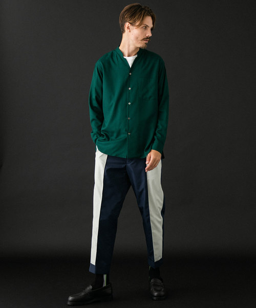 UNITED TOKYO（ユナイテッドトウキョウ）の「Vネックロングスリーブシャツ（シャツ/ブラウス・メンズ・ブラック/オレンジ/グリーン/グレイッシュベージュ/ホワイト・1/2/3）」の18枚目の写真