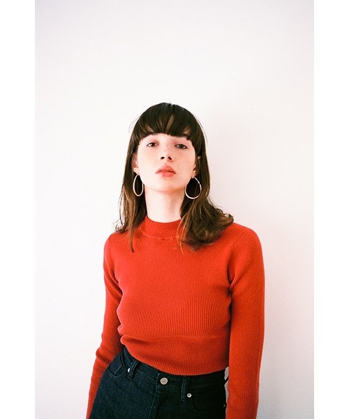 CLANE（クラネ）の「HIGH-NECK RIB KNIT（ニット/セーター）」 - WEAR