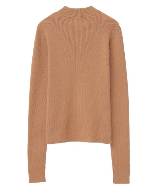 CLANE（クラネ）の「HIGH-NECK RIB KNIT（ニット/セーター・レディース・ブラック/ベージュ/ブラウン/レッド・1/2）」の14枚目の写真